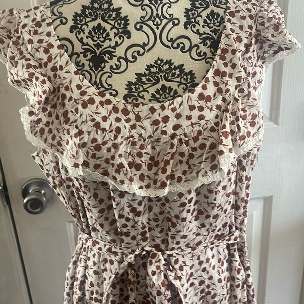 RIXO NWT brown floral dress - Picture 5 of 7